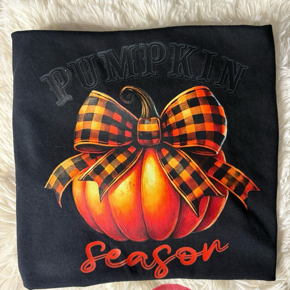 Pumpkin Season Black T-Shirt